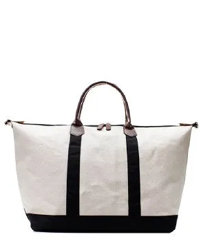 Large Canvas Weekender Tote Bag