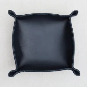 Leather Valet Tray in Black