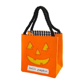 Light Up Pumpkin Halloween Basket