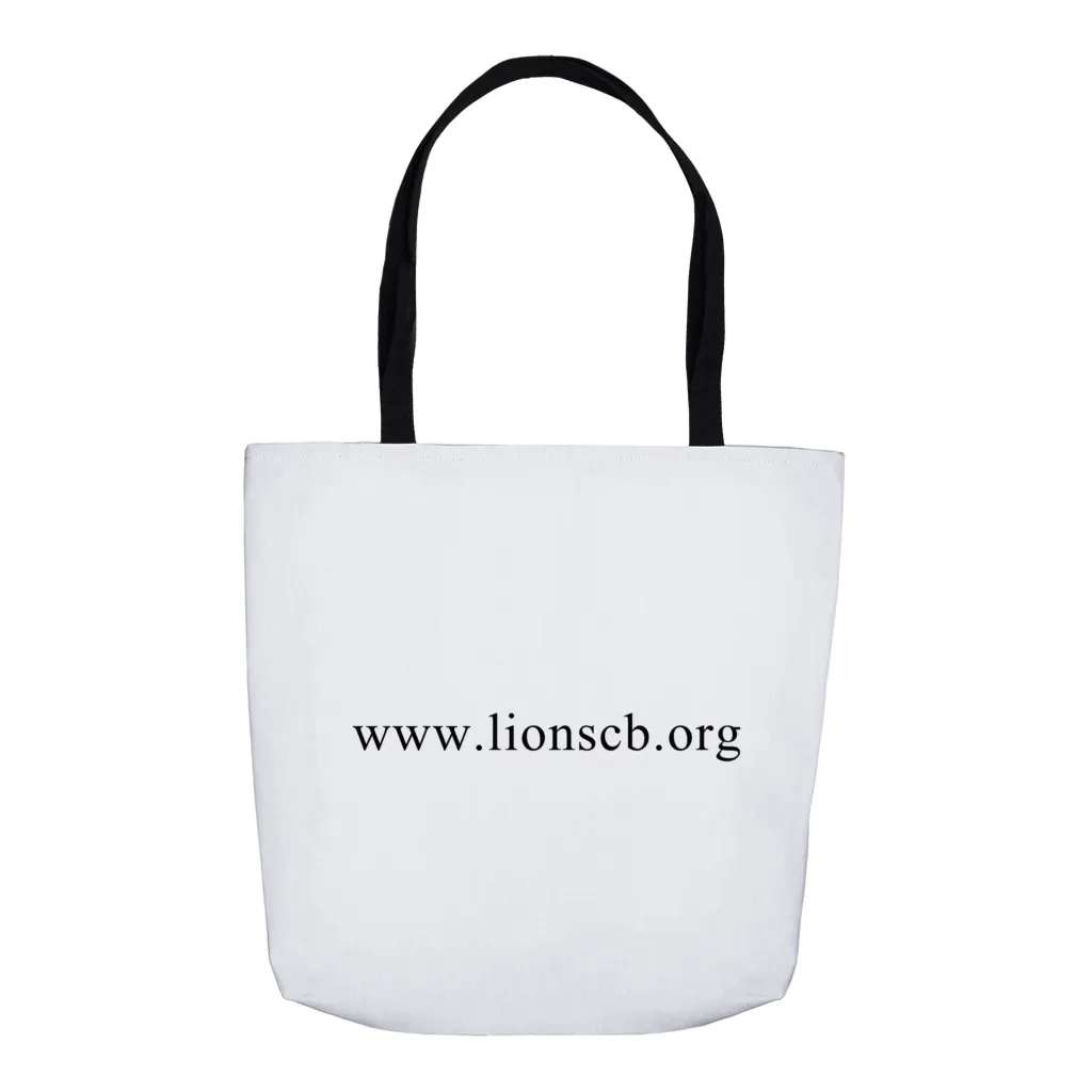 Lions Camp Badger Tote Bag - Black Logo