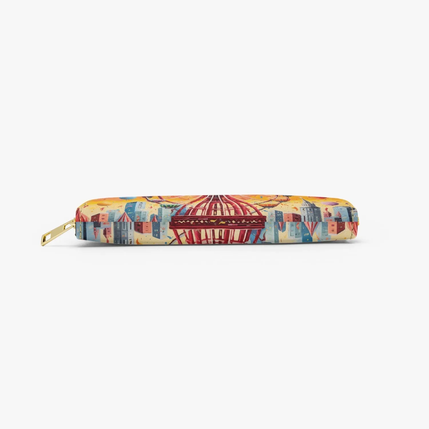 Long Type Zipper Purse - Carnival Carousel