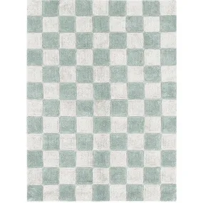 Lorena Canals Washable Rug Tiles Blue Sage