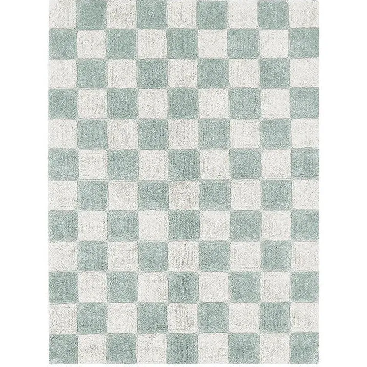 Lorena Canals Washable Rug Tiles Blue Sage