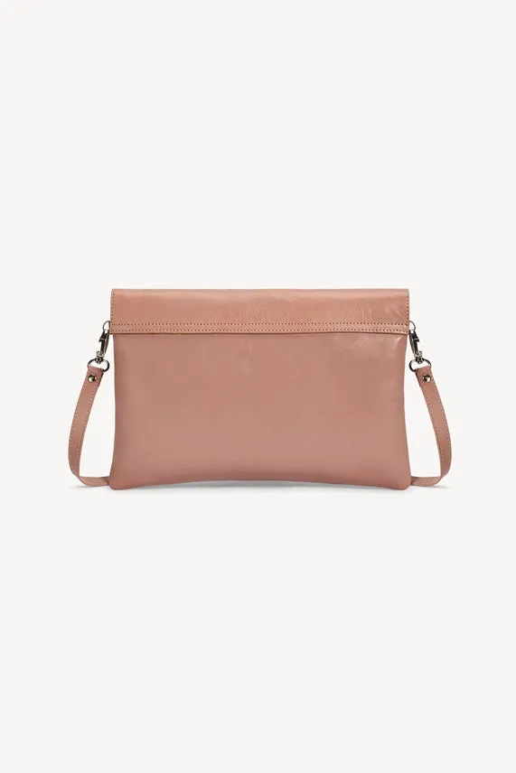 Lost Bird Clutch Shoulder Bag Dusty Pink