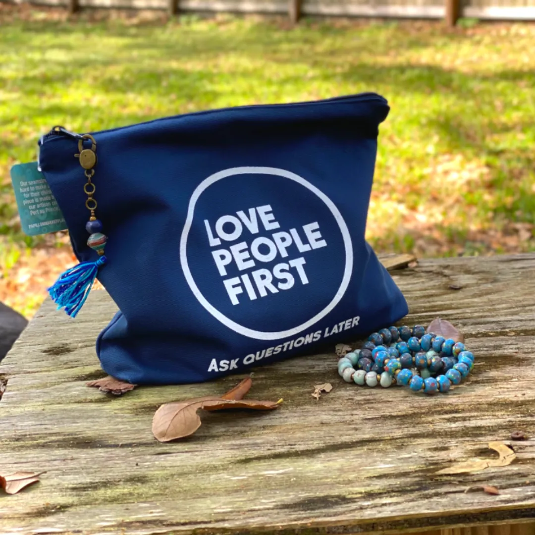 'Love People First' Pouch