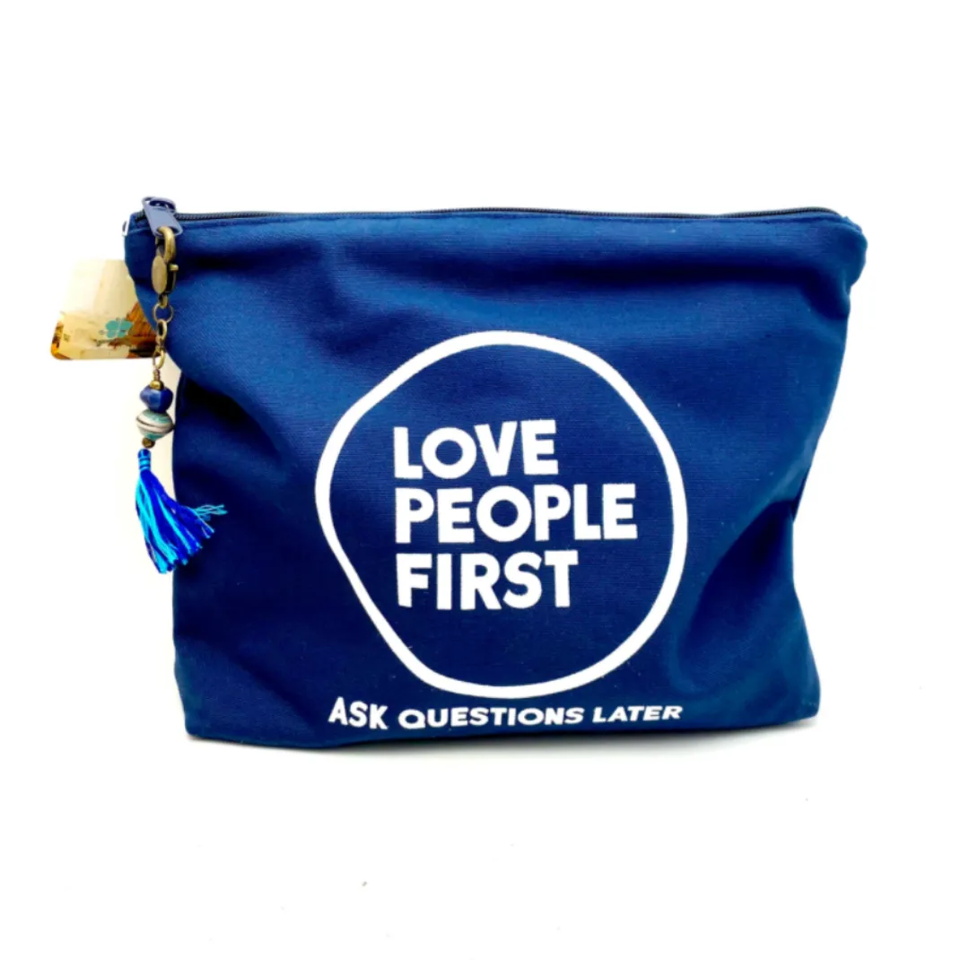 'Love People First' Pouch