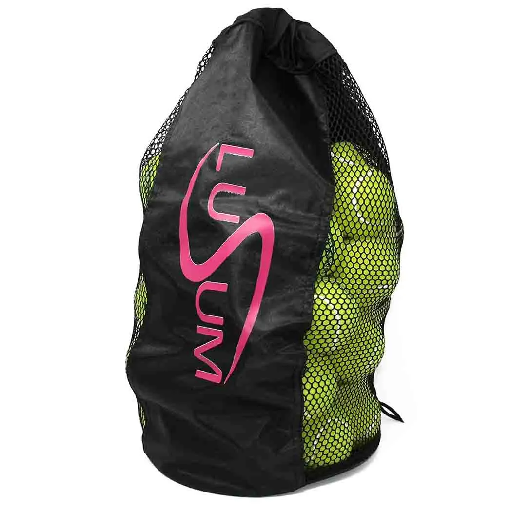 Lusum Heavy Duty Ball Bag - with Bonus Storage