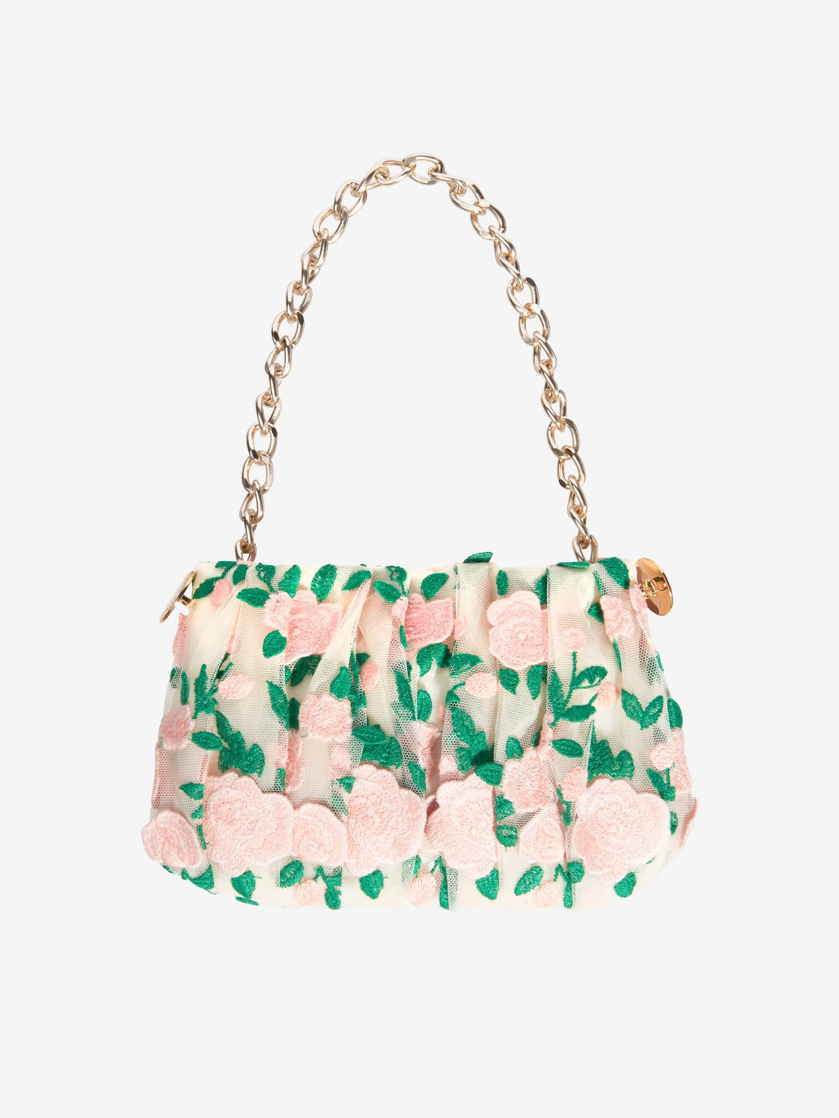 Marchesa Girls Chain Embellished Mini Bag in Multicolour