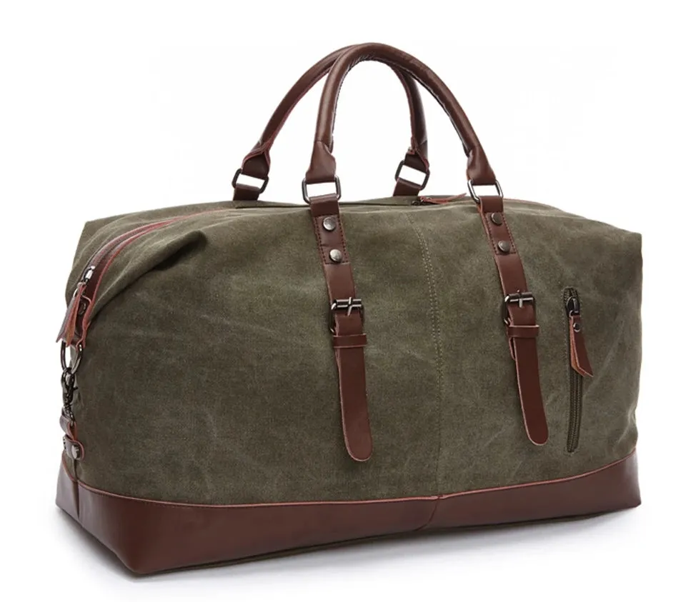 Mark Royal Men's Canvas Leather Duffel Bag