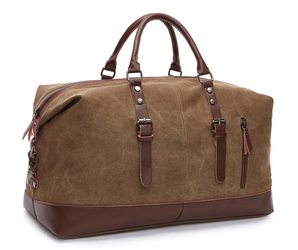 Mark Royal Men's Canvas Leather Duffel Bag