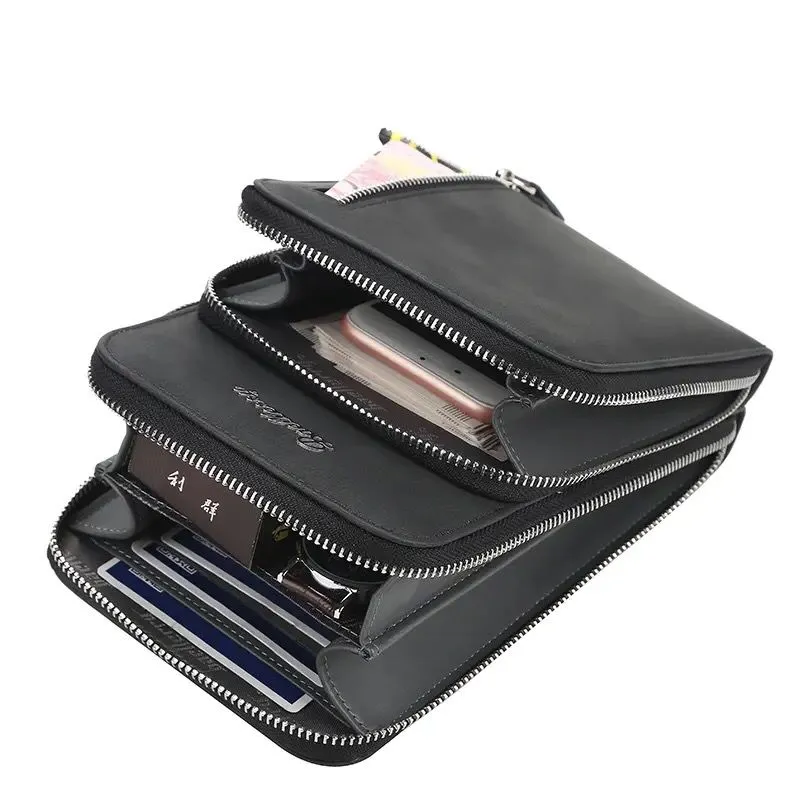 Men Multifunction Shoulder Bag Men Casual Crossbody Bag Travel Messenger Chest Bag for Male Phone Clutch Purse Luxury Brand X4358415