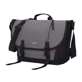 Men Oxford Horizontal Large Capacity Flap-Over Crossbody Shoulder Bag Travel