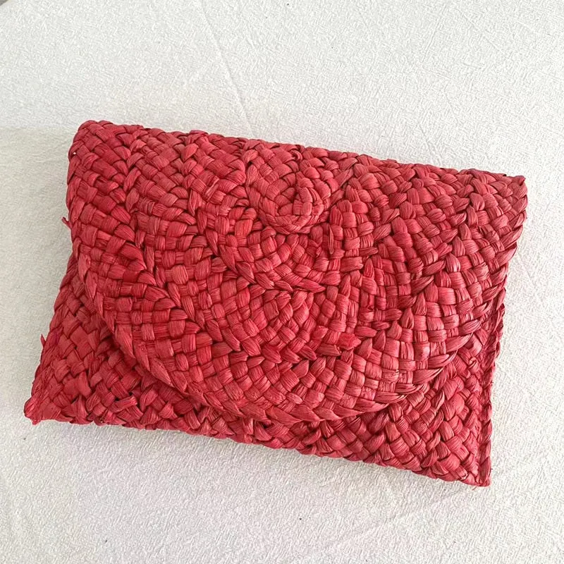 Mini Summer Straw Clutch Bag