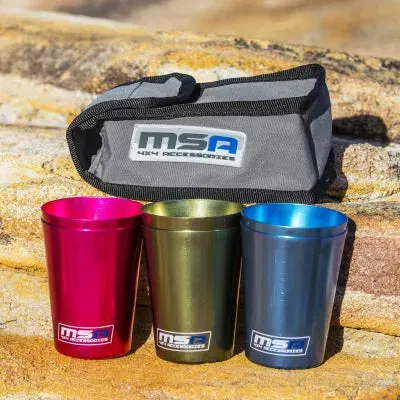 MSA 4x4 Travel Cup Set 6 Incl Bag