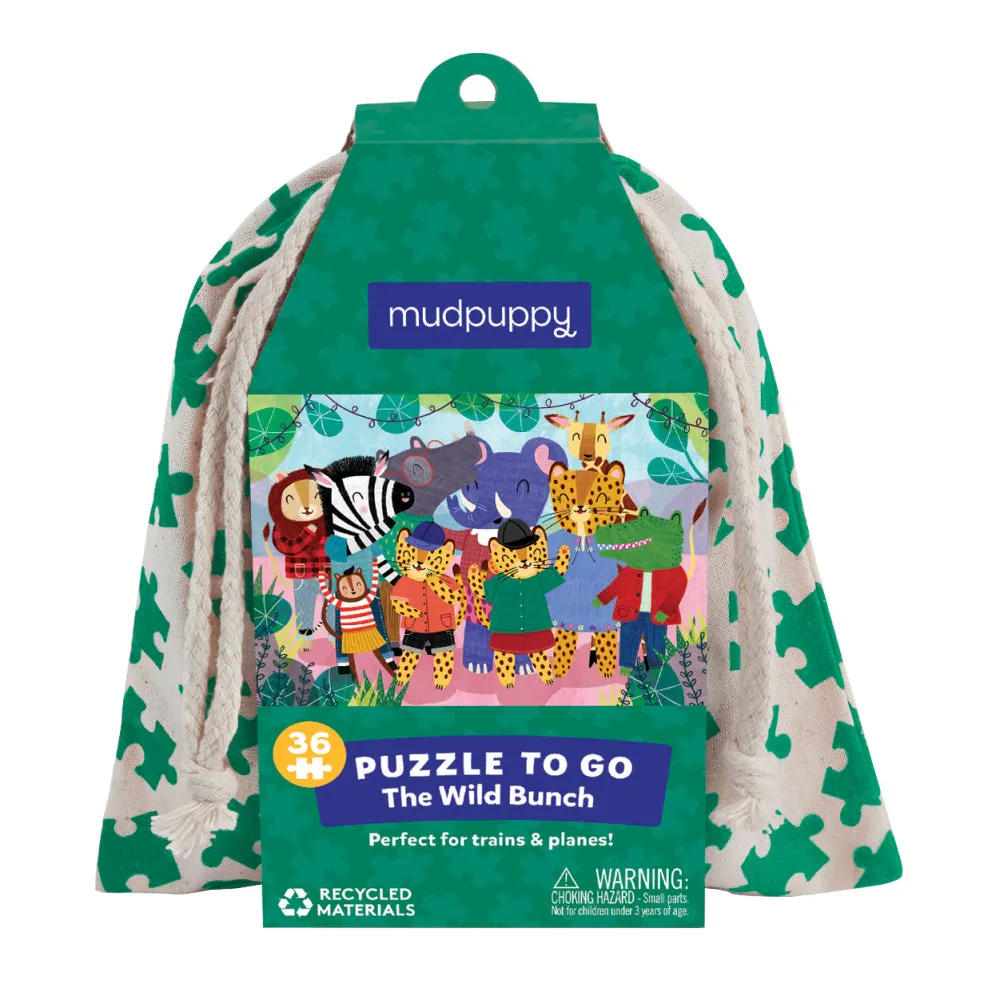 Mudpuppy 36 piece Travel Puzzle | The Wild Bunch