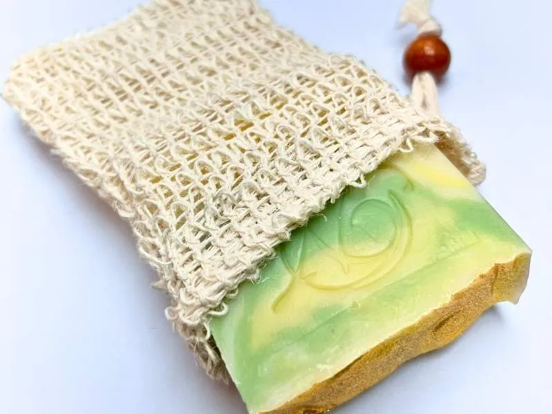 Natural Exfoliating Bath & Shower Sisal Soap Saver Bag