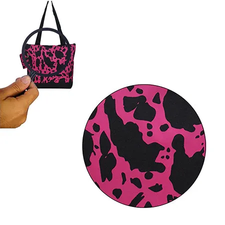 Neon Cow Hot Pink NGIL Canvas Tote Bag