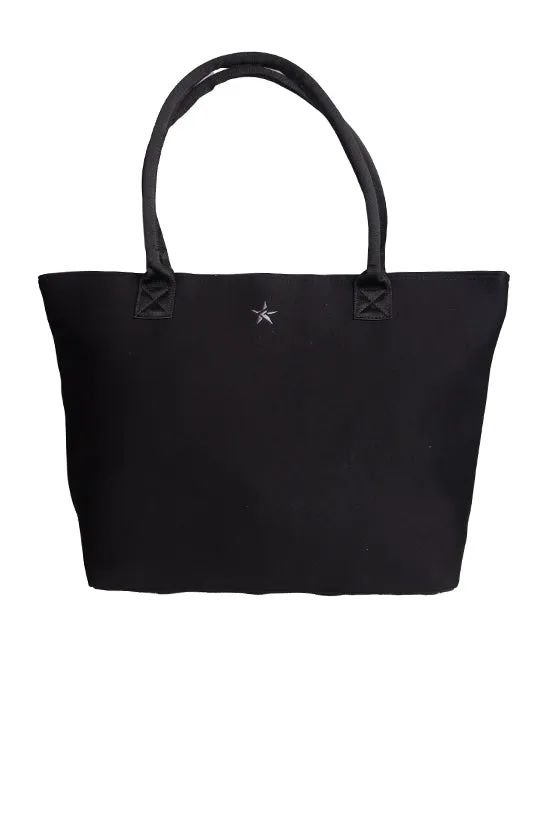 Neoprene in Black Rebel Tote Bag