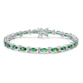 Noelle Green Tennis Bracelet