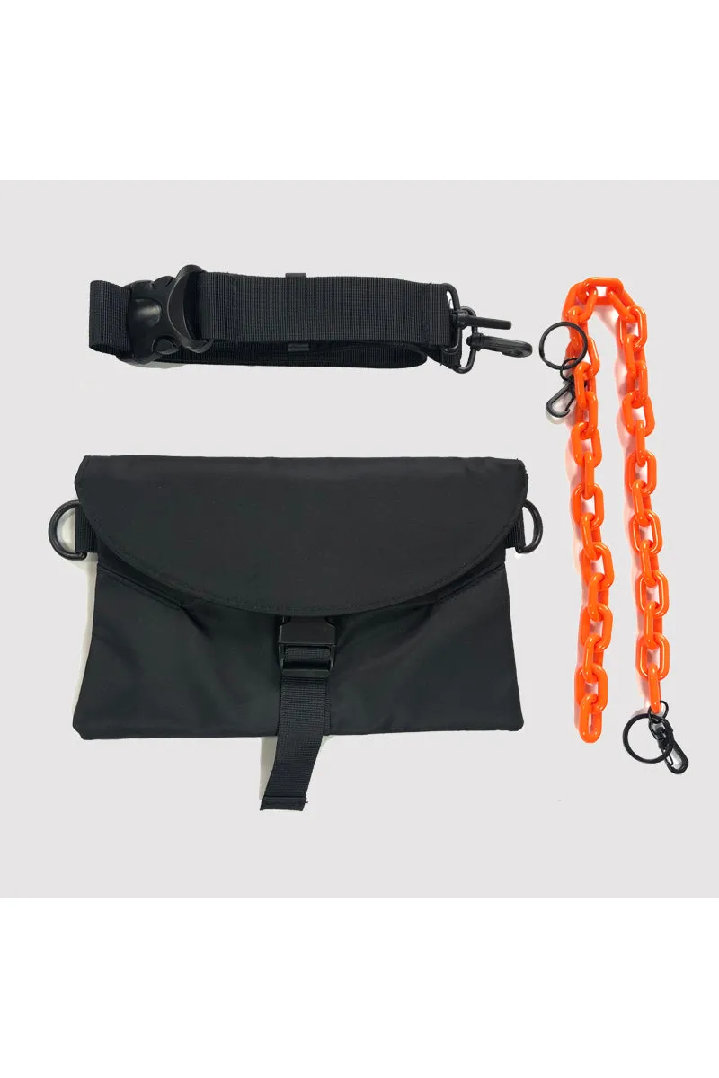 ORANGE BLACK bag