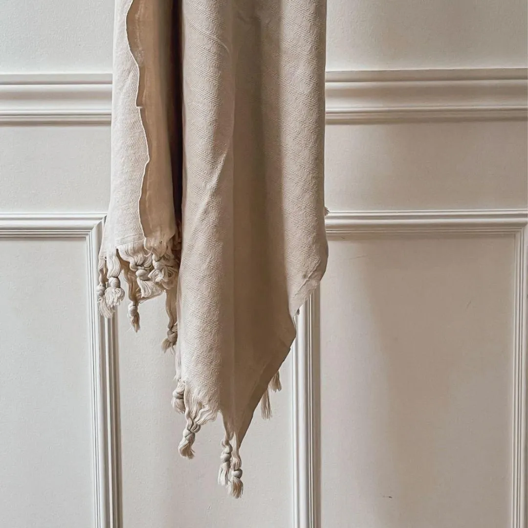 oversized turkish towel - white