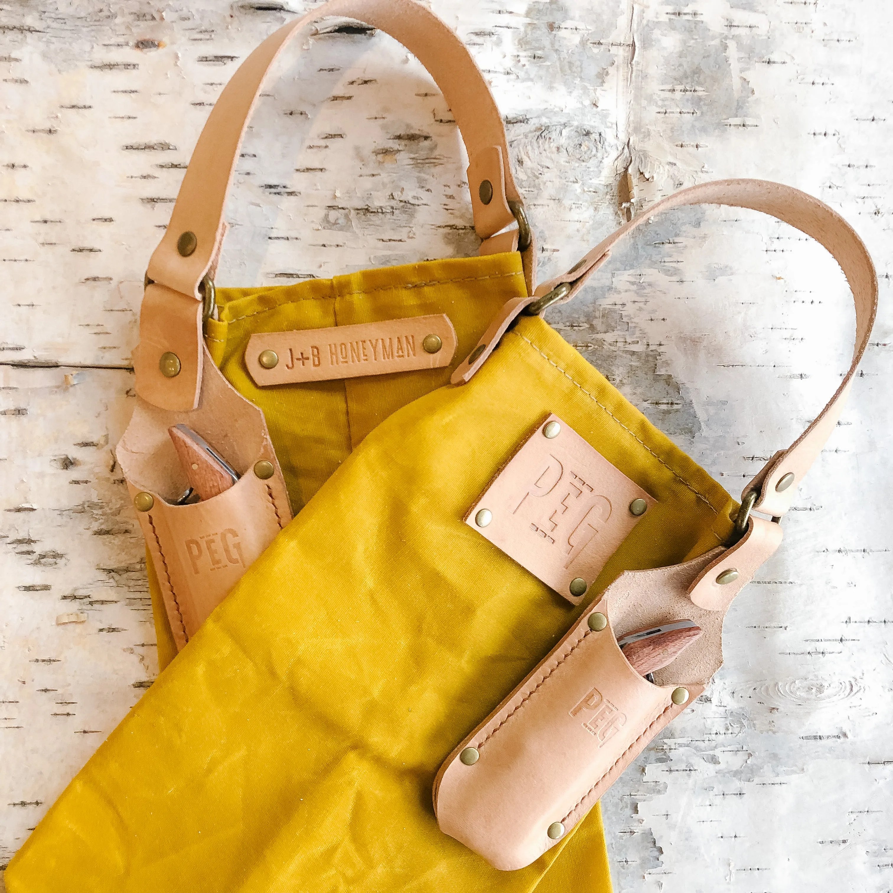 PEG WINE TOTE - SUNSHINE