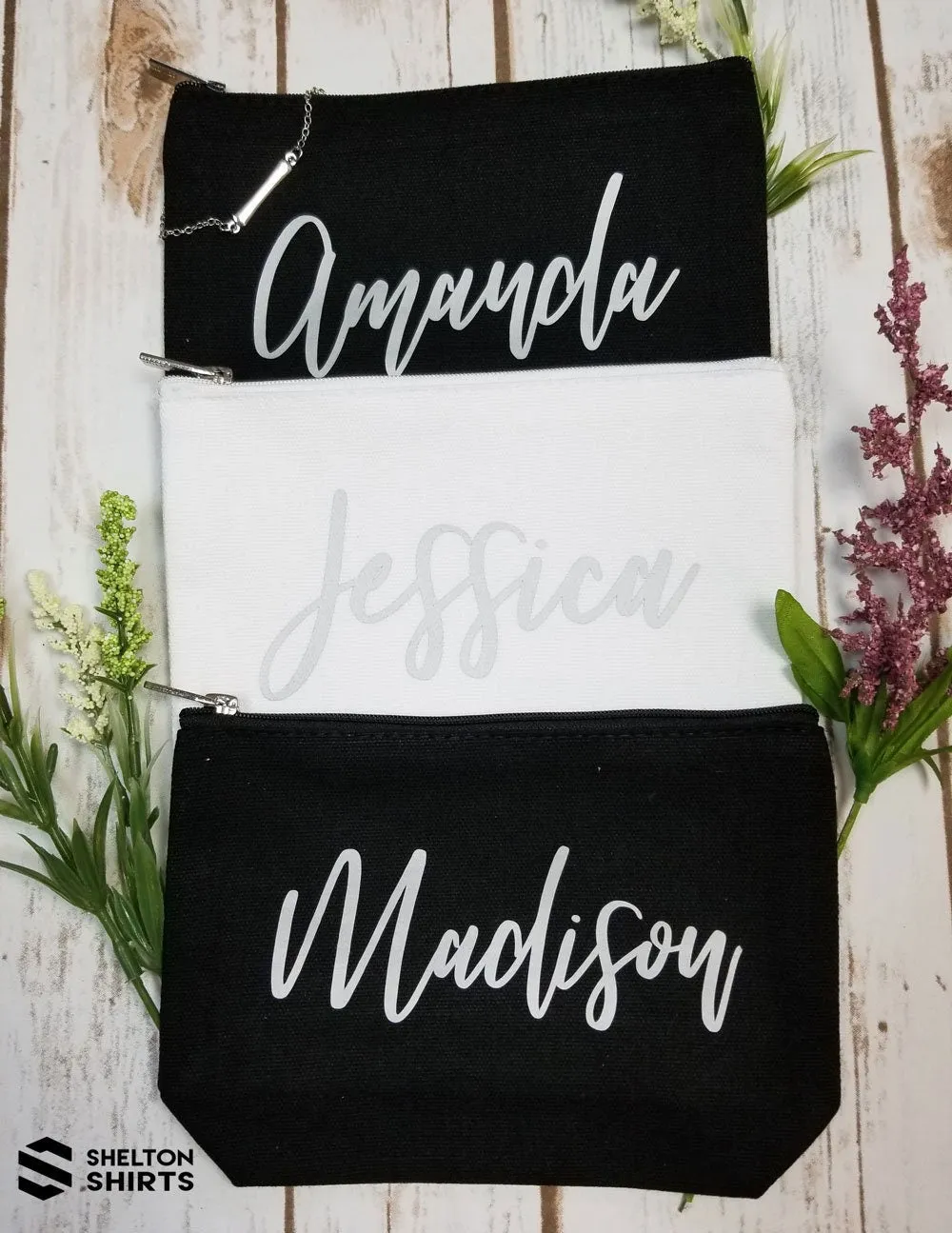 Personalized Bridal Party Makeup Bag - Bridesmaid Proposal Gift