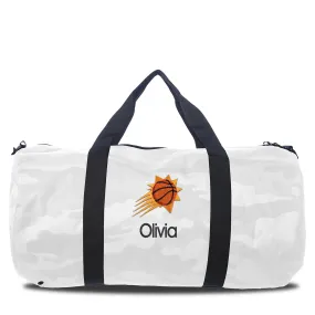 Personalized Phoenix Suns White Camo Duffel Bag