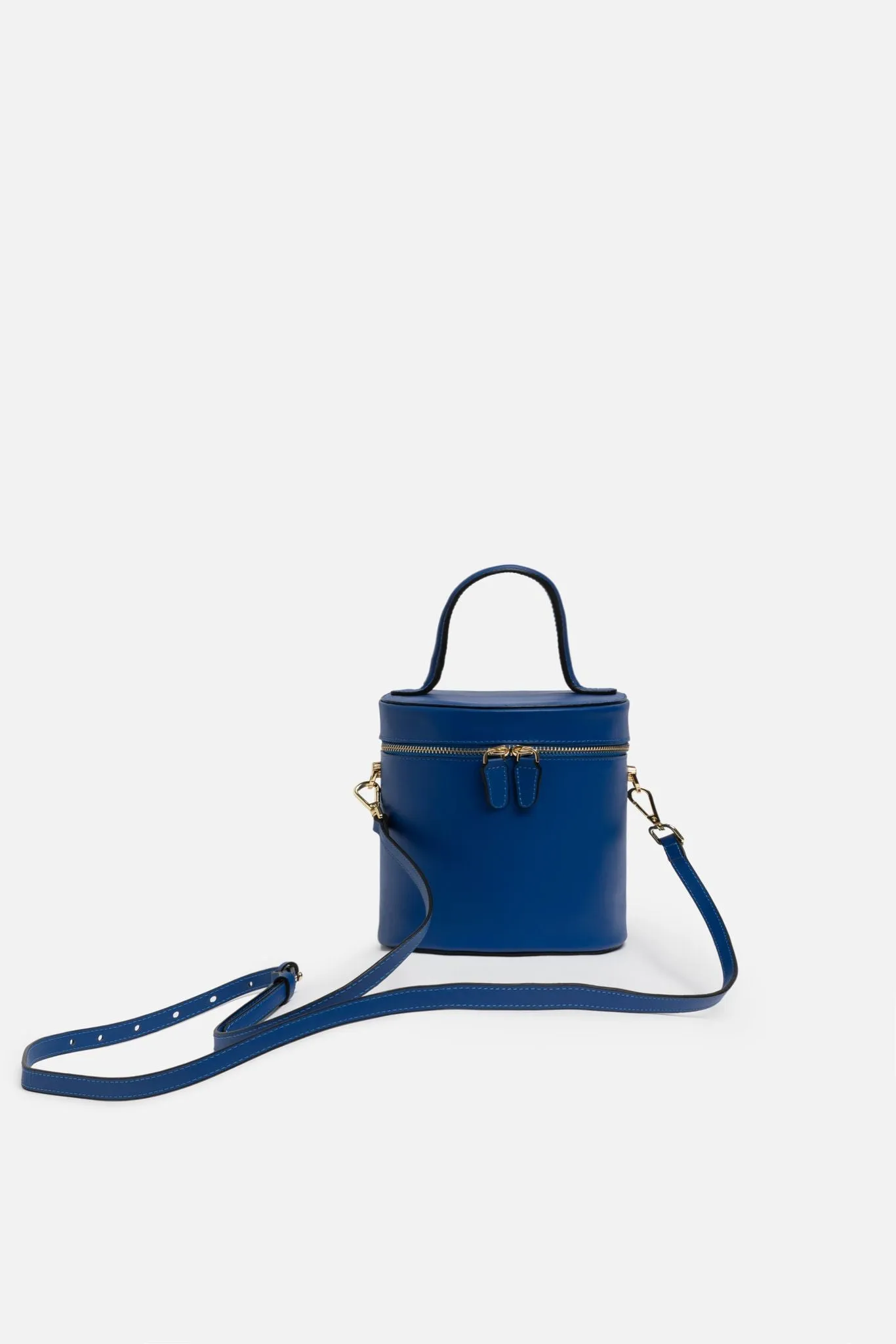 Petite NOLA Bucket Leather Bag in Regal Royal Blue - WAITLIST