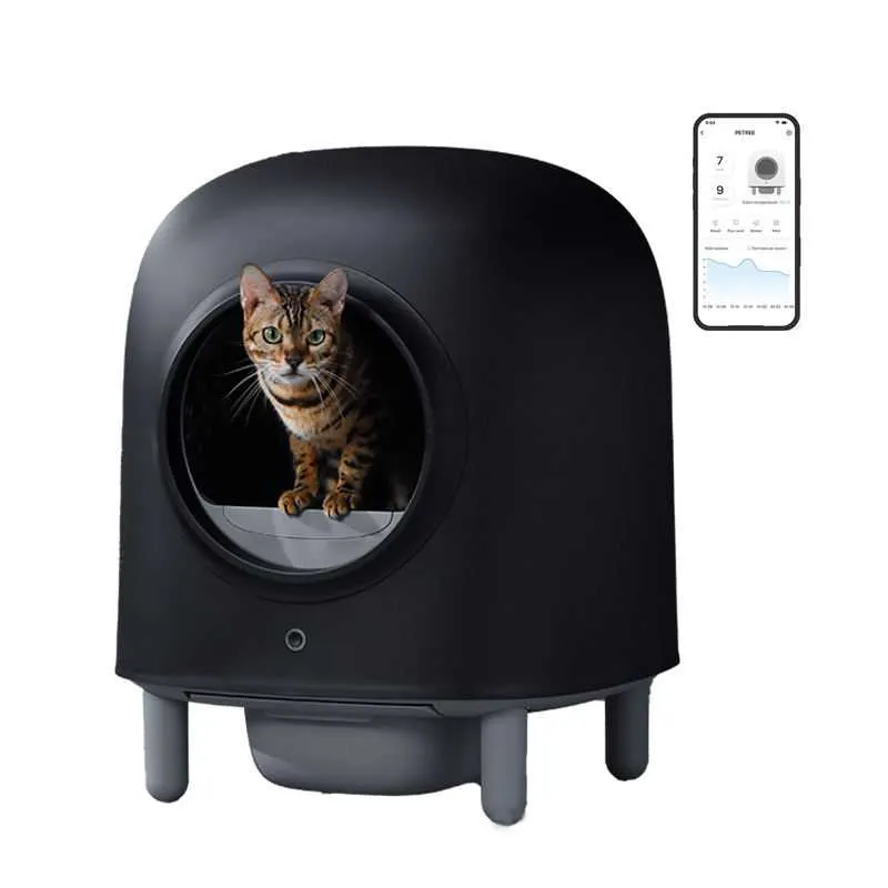 Petree Fully Automatic Intelligent Cat Litter Box With App Control