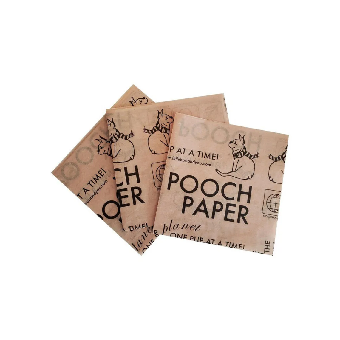 Pooch Paper Compostable & Biodegradable Dog Waste Sheets