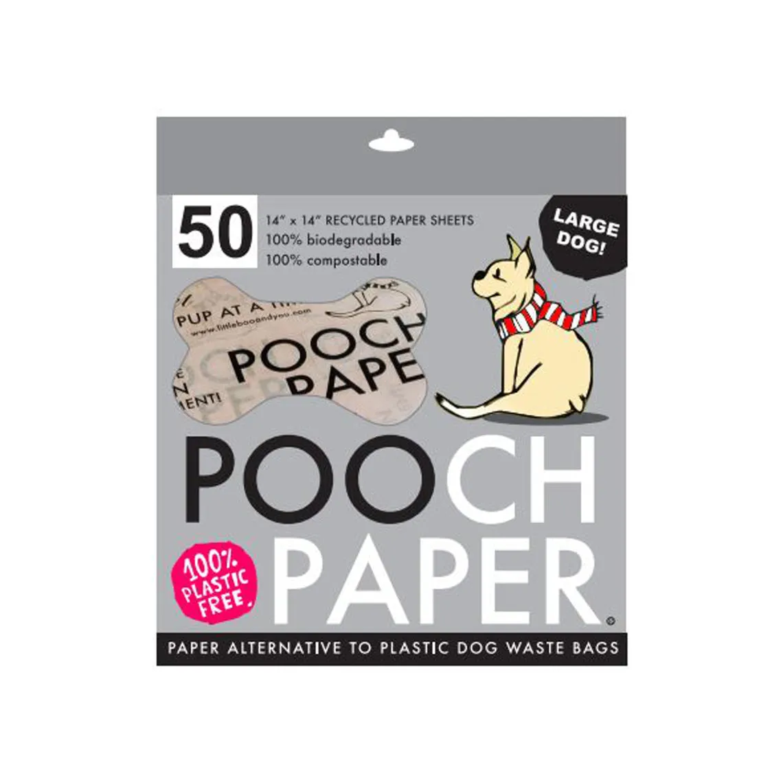 Pooch Paper Compostable & Biodegradable Dog Waste Sheets