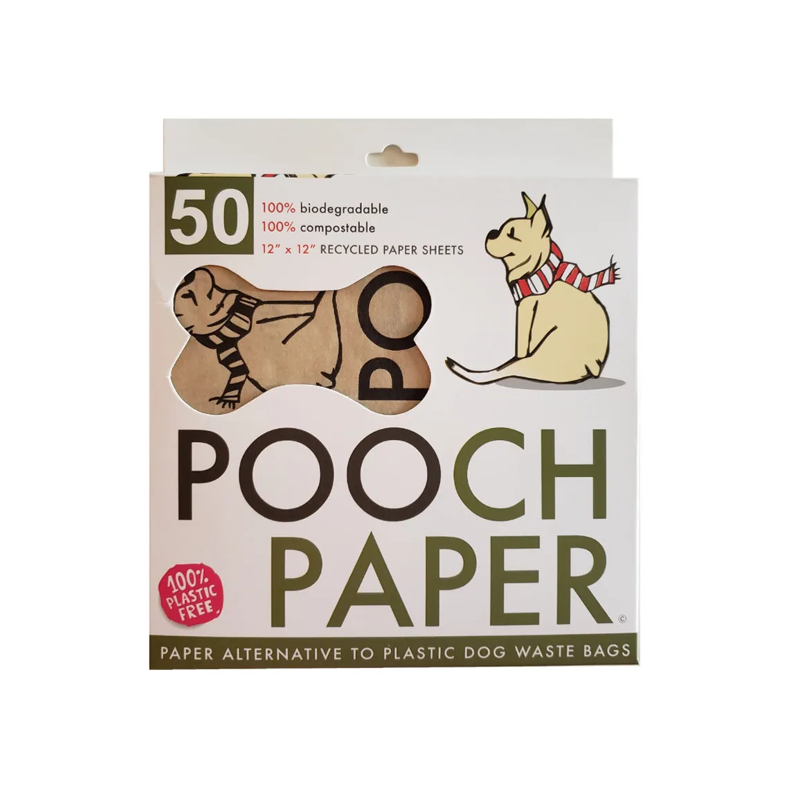 Pooch Paper Compostable & Biodegradable Dog Waste Sheets