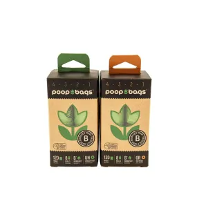 Poop Bags Compostable Plant Based Eco Friendly - 120 Pack