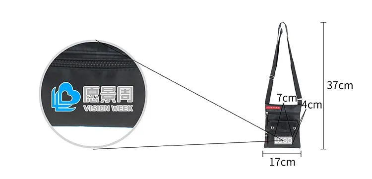 Portable Zippered Sling Bag For Sports