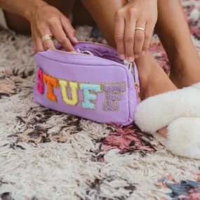 Preppy "STUFF" Lettered Toiletry Pouch