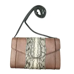 Python Clutch w/Crossbody Chain