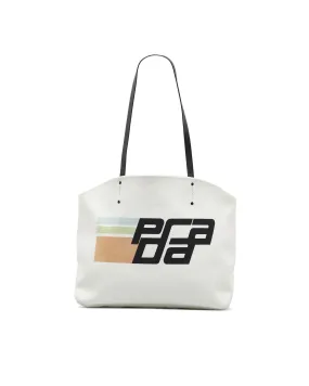 Racing Logo Canvas Shopping Tote