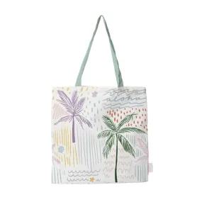 Scribble Palms Tote