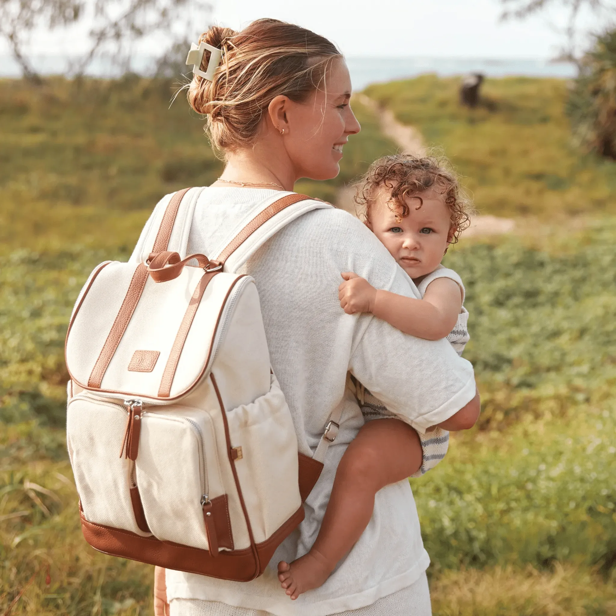 Signature Nappy Backpack - Natural Canvas