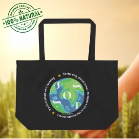 SOS Earth, Large organic tote bag