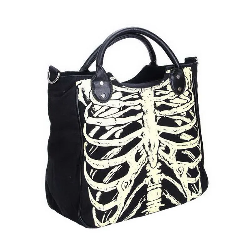 'Spookshow' Skeleton ribcage  handbag