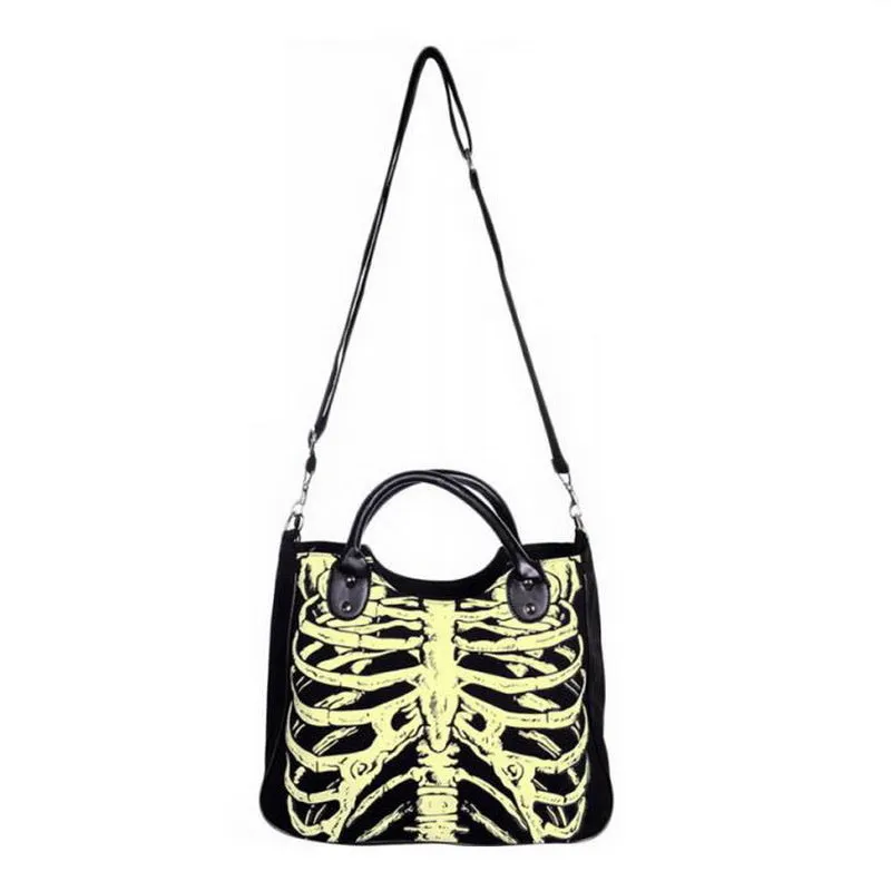 'Spookshow' Skeleton ribcage  handbag