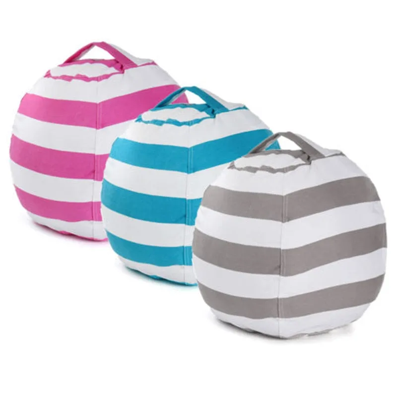 Stuffed Toys Storage Bean Bag - Children Plush Toy Organizer