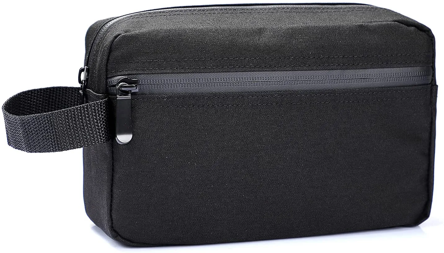 Toiletry Bag for Men, Portable Travel Toiletry Organizer Bag,Shaving Bag for Toiletries Accessories (Deep Gray)