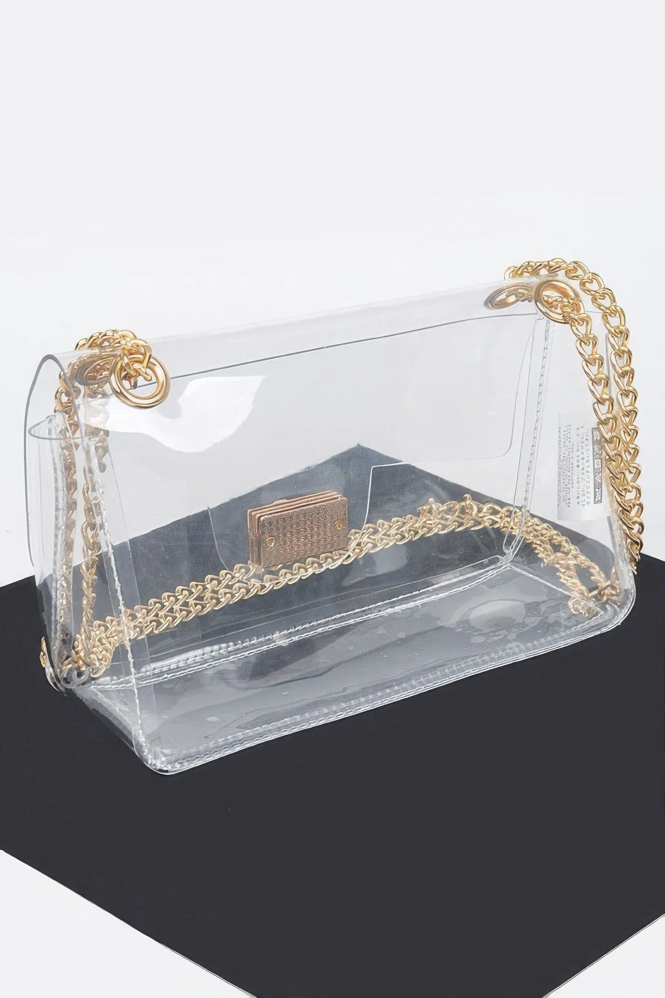 Transparent Flap Crossbody Bag