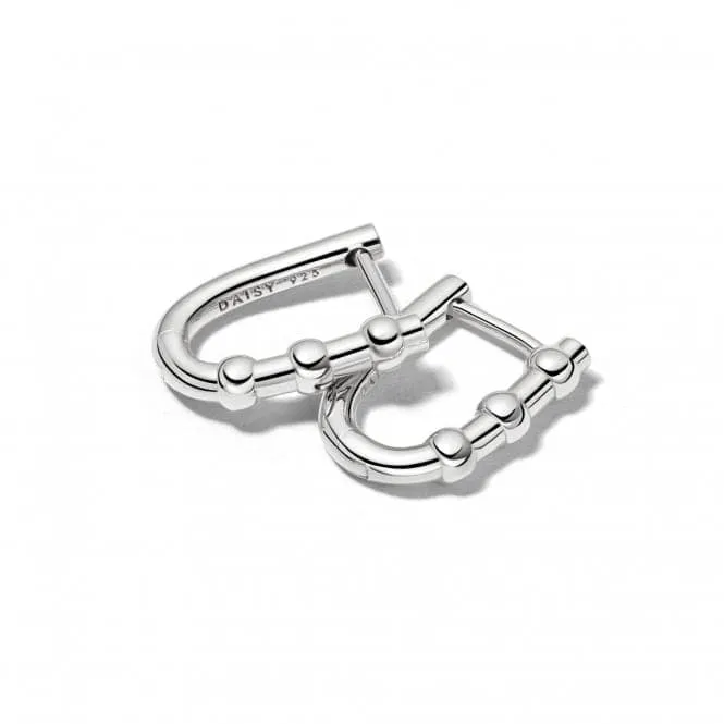 Treasures Bobble Huggie Sterling Silver Earrings TE03_SLV