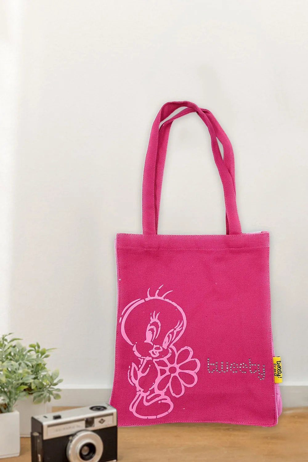 Tweety Pink Tote Bag