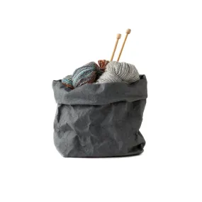 Uashmama Washable Paper Bag Dark Grey