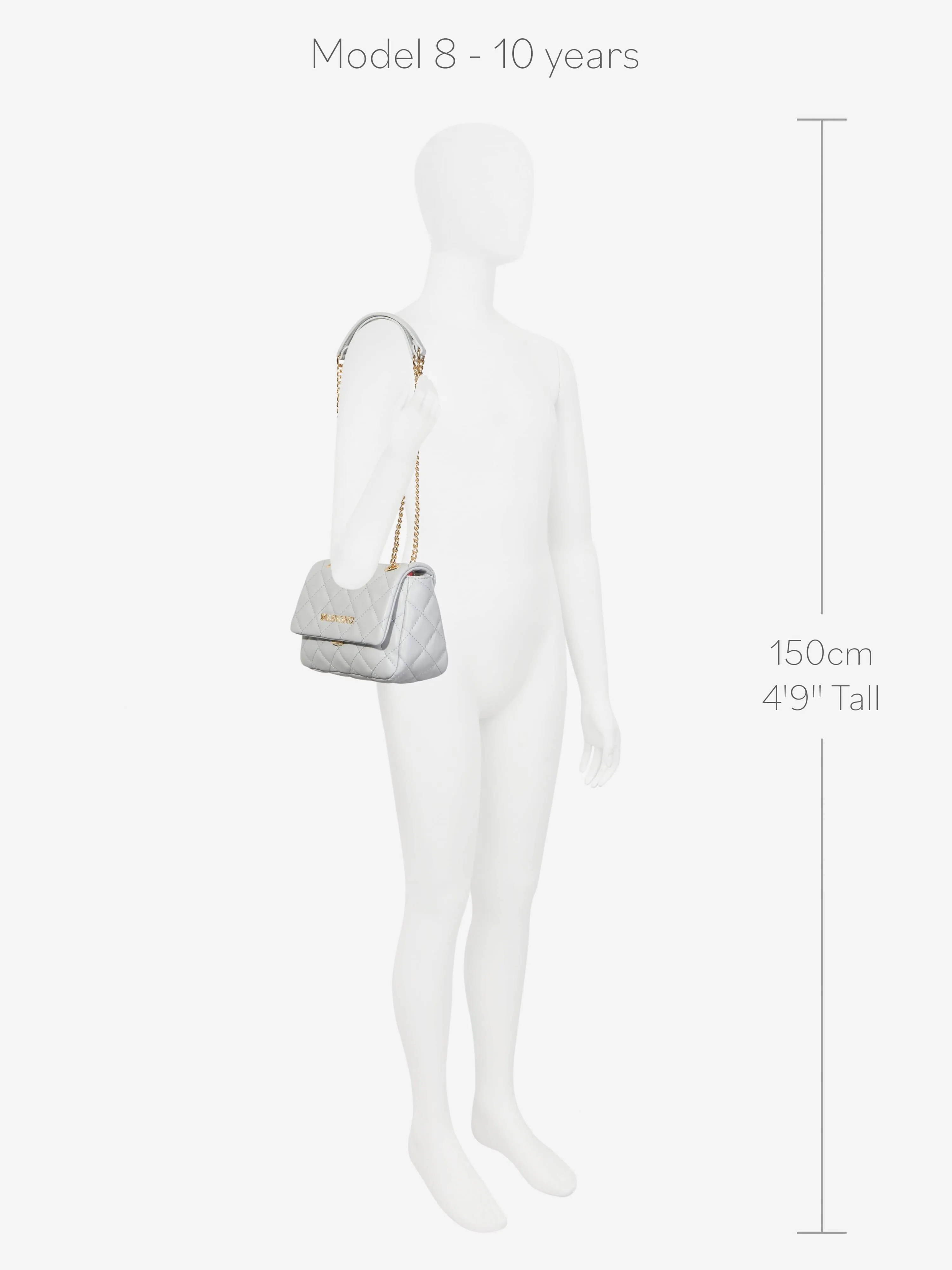 Valentino Girls Ocarina Flap Bag in White (18.5cm)